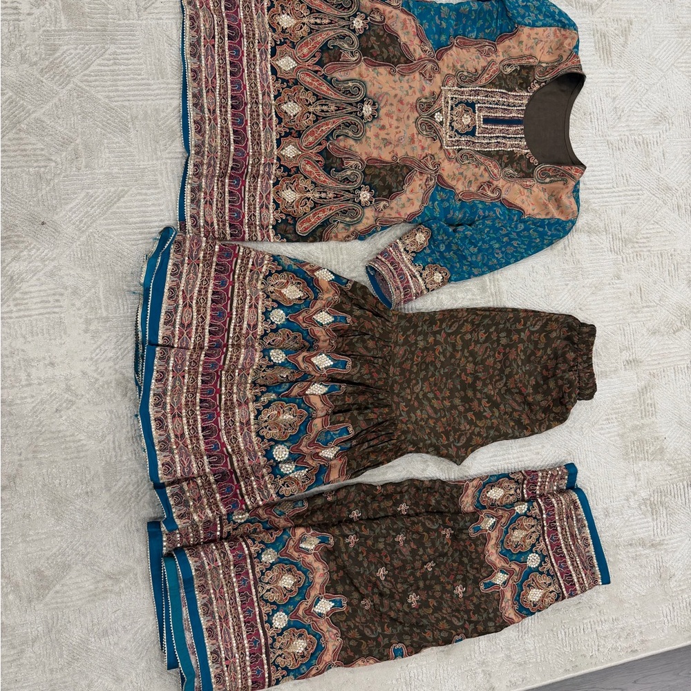 Elegant Multicolor Women's sharara suit